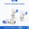 Conector de Cotovelo Rotativo Pneumático Conexão Rápida Passante Cotovelo de Torção Rápida Válvula Borboleta Cilindro M5 Linha de Ar Rosca Resistente à Pressão