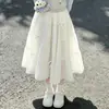 Conjunto Estilo Escolar para Niños Grandes Moda Primavera y Otoño Top de Manga Larga Falso Dos Piezas Falda Dulce con Lazo Conjunto de Dos Piezas