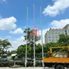 Mástil de acero inoxidable para exteriores, fabricante de mástiles de acero inoxidable 304, mástil cónico al por mayor para empresas y hoteles, mástil de bandera nacional personalizable