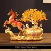 Figura de Árbol de la Fortuna Moviéndose Regalo de Inauguración Hazte Rico Inmediatamente Decoración de Escritorio de Oficina Tienda Recepción Figura Estilo Chino