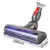 Adecuado para Aspiradora Dyson V6V7V8V10V11V12V15G5 Cepillo Eléctrico para Suelo de Terciopelo Suave Cabezal de Succión Directa Láser