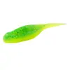 Cebo Suave de TPR Flotante Cola de T Dos Colores 8 cm Señuelo Zzman Gusano Suave Paquete de 3 Silenciador Bebé Cebo Suave de TPE