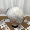 Sombrero de Pescador de Ala Ancha de Moda Transfronterizo Otoño e Invierno Espesado Cálido Sombrero de Felpa de Zorro Hace la Cara Más Pequeña y de Gama Alta