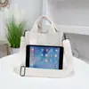 Bolsa de Lona Hombro Cruzada Portátil Estilo Coreano Artística Pequeña Fresca Moderna Versátil Bolsa para el Almuerzo Viajero Nuevo Estilo Cabello