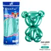 Marca Dun Tira Larga 1.8g 260 Tira Larga Mágica Metálico Mate Macarrón Color Retro Tejido Globo Modelado DIY