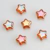 8mm Estrela de Cinco Pontas Galvanizada Contas Soltas Contas de Vidro Material para Miçangas de Pulseira Colar DIY Acessórios para Joias Artesanais