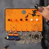 Venta Caliente Transfronteriza Europea y Americana Combinación de Pendientes de Halloween Dibujos Animados Divertidos Cabeza de Calabaza Fantasma Murciélago Elemento Set de Pendientes