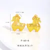 Loja de Ouro Mesmo Estilo Areia Dourada Acessórios DIY Martelo Três Cores Cavalo Pingente Colar Cavalo Real Pingente da Fortuna Cavalo do Zodíaco Pingente