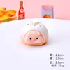 Porco de Desenho Animado Comida Chinesa de Café da Manhã Brinquedo Pãozinho Fofo Siomai Tendência DIY Sacola Surpresa Acessórios Decoração de Mesa Carro