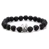 Europa y América Tienda de Piedra Volcánica CZ Emperador Tailandia y Corona Casco Pulsera Glamour Pulsera para Hombres o Mujeres Mayoreo