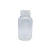Botella Desechable para Té de Leche Jugo PET 500ml Lata de Fácil Apertura Vaso para Té de Leche Botella de Plástico Transparente para Té de Leche Tapa Blanca Botella para Bebida