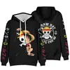 Anime japonês One Piece Lista de recompensas Luffy Ou-size Outono e inverno Novo suor com capuz Loose grande tamanho suor com capuz