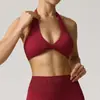 Sutiã de Yoga Transfronteiriço para Mulheres, à Prova de Impacto, Push-Up, Decote Halter, Costas Bonitas, Secagem Rápida, Respirável, Sutiã Esportivo, Roupa para Corrida ao Ar Livre e Fitness