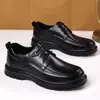 Zapatos de Cuero para Hombre Suela Suave Resistentes al Desgaste Formales de Negocios Zapatos Derby Boda Trabajo Trayecto Diario Zapatos de Cuero Estilo Hombre Dropshipping