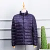 Chaqueta acolchada de algodón ligero talla grande para mujer corta 100.00 kg talla grande talla grande chica con sobrepeso madre mediana edad y ancianos ropa ligera de invierno
