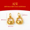 Colgante Pequeño Chapado en Oro Estilo Antiguo Año del Caballo Amuleto de la Suerte Año del Caballo Cuentas Espaciadoras Accesorio para Pulseras DIY Colgante de Riqueza Instantánea