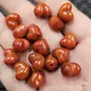 Ágata Vermelha Persimmon Coração de Jade Contas Soltas Pulseira Colar Acessórios de Joia Coração de Pêssego Vermelho do Sul Contas Artesanais