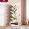 Prateleira pequena em forma de árvore estante de chão armário de quarto rack de armazenamento de sala de estar casa multi-camadas criativa estreita estante