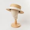 Moda Nueva Primavera y Verano Sombrero de Paja para Niños Sombrero de Copa Plana Sombrero Estudiante Kangkang Sombrero Protector Solar Protector Solar Sombrero de Paja