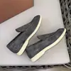 Zapatos Mocasines Loro Pia Slip-On Estilo Británico Cuero Genuino Zapatos de Hombre Casual Planos Transpirables Zapatos Casuales