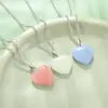 Amor transfronteiriço popular europeu e americano pingente de pedra luminosa amigos simples moda vidro luminoso clavícula corrente pingente