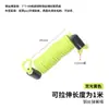 Alambre de Acero Templado Espesor 2.5mm Herramienta Casco Cordón Antiperdida Bolsa de Equipaje Cochecito Llavero Cuerda Recordatoria