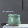 Maceta vintage de cerámica de gran calibre y pequeña, olla multicarne pintada a mano, de gran valor, antigua pila de acantilado, olla de barro para plantas de carne, liquidación