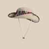 Sombrero Cowboy Occidental Estilo Japonés Retro Montañismo Estilo Famoso Sombrero de Viento Niños Primavera y Verano Exterior Sombrero Grande Ala Parasol Sombrero de Pescador para Hombre