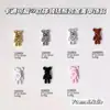 Oso con Pajarita de Dibujos Animados Lindo Accesorios de Aleación Tridimensionales para Uñas Venta Caliente Transfronteriza Oso para Uñas Accesorios de Uñas Portátiles