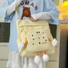 Bolso Tote Transfronterizo de Nuevo Estilo para Mujer, Bolso de Tutoría Estudiantil Estilo Ins, Bolso de Hombro Cruzado de Gran Capacidad, Bolso de Mano para Tutoría