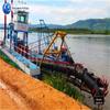 Pequena draga em estoque, dragagem de rios de inundação, engenharia, equipamento mecânico