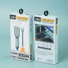 Cable de Datos para Teléfono Móvil de Carga Súper Rápida Rhino 120W Uno para Tres Adecuado para Apple tipo-c Cable de Carga Tres en Uno
