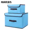 Juego de Dos Piezas de Cajas de Almacenamiento Variadas con Tapas, Cajas de Almacenamiento a Prueba de Polvo, Cajas de Almacenamiento Plegables de Lino para Ropa, Multiusos para Ropa Interior