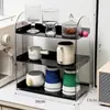 Estante de Almacenamiento de Escritorio Caja de Almacenamiento para Bolsitas de Té Estante de Almacenamiento de Múltiples Niveles Estante de Almacenamiento para Tazas de Té Estante Organizador de Múltiples Niveles Venta al por Mayor