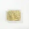 Clip de Papel de 28 MM Clip de Papel de Color Laminado PET Clip de Papel con Forma de U Metálico para Grapado de Oficina 120/Caja Papelería de Oficina