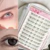 Kit de Cílios Postiços Transfronteiriço com Grande Capacidade, Cílios Postiços Diagonais com Fluxo de Ar Fresco, Confortáveis nos Olhos, Leves e Suaves, Redutor de Idade