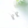 Pendientes Xuping Sencillos y Compactos de Corazón con Circonita Individual, Pendientes Fáciles de Usar para el Viaje Diario, Pendientes Clásicos Elegantes al por Mayor para Mujeres
