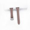 [Estilo Largo Casual] Adecuado para Apple Watch Generaciones 1-11 Se Correa de Cuero Genuino con Patrón de Lichi iWatch