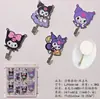 Ganchos Embossados Sanrio Kuromi Gato My Melody Cachorro Branco Grande Ganchos Multifuncionais Sem Furos para Pendurar Roupas Ganchos Adesivos