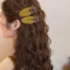 Pinza para el Pelo de Flor de Felpa para Otoño e Invierno para Mujer, Pinza Lateral Bb, Nuevo Modelo 2025, Pinza para Flequillo, Accesorio para el Cabello de Pinza de Alta Gama