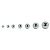 Yan Sheng Plata de Ley S925 Cuentas Redondas Cuentas Ligeras DIY Cuentas de Plata Cuentas Perforadas Collar Pulsera Cuentas para Manualidades