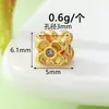 Venda Direta de Fábrica de Contas Espaçadoras Douradas com Areia Estilo Chinês Tradicional, Contas Florzinhas com Zircônia, Acessórios para Pulseiras DIY, Atacado em Estoque