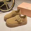 Mocassins Plataforma Slip-On de Sola Grossa para Combinar com Saias, Novos Sapatos Retro de Cobertura Total Estilo Birkenstock Outono 2025 para Mulheres