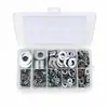 Conjunto de Parafusos de Aço Inoxidável Parafusos de Aço Inoxidável 304 Conjunto de Arruelas Planas Caixa de Parafusos e Arruelas M2-M12
