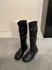 Encuentro de Primera Temporada Nuevo Otoño/Invierno 2026 Punta Redonda Elásticas Adelgazantes Botas Altas Hasta la Rodilla Moda Femenina Temperamento Alto