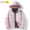 Jaqueta de Casal para Exterior, Quente e Resistente ao Frio, Capuz Removível, Jaqueta de Penas de Grafeno para Casal, Casaco Casual com Capuz, 80% Penas de Pato