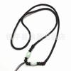 Corrente longa para suéter cordão trançado corda de colar de jade atacado corda com pingente de contas de ágata e jade corda grossa corda trançada