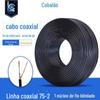 Cabo Coaxial Personalizado 75-2 com Núcleo Único Blindagem Trançada de Cobre Puro Cabo para Monitoramento de Segurança BNC Sinal de Vídeo de Alta Definição
