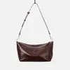 Otoño/Invierno 2026 Nuevo Bolso Hobo Retro de Piel Genuina para Mujer Bolso de Hombro Único para Mujer Tacto de Alta Gama Piel Suave Bolso de Axila de Cristal Curtido Vegetal