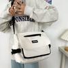 Bolso bandolera para estudiantes universitarios, mochila informal de clase, bolso de hombro japonés, bolso de mensajero vintage Harajuku para mujer y hombre.